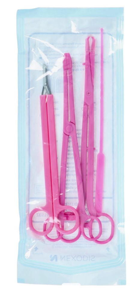 Intrauterinpessar Einwegkit rosa – Bild 2